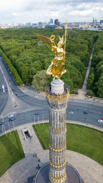 istock Aerial view of Victory Column (Siegessaeule) in Berlin, Germany 2172071557