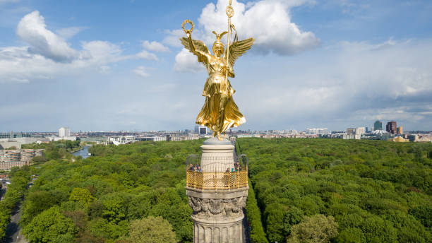 istock Aerial view of Victory Column (Siegessaeule) in Berlin, Germany 2172071562