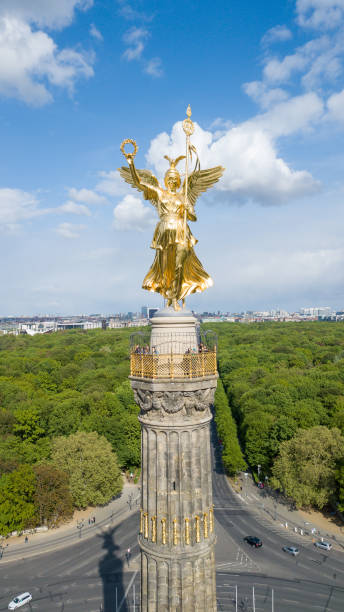 istock Aerial view of Victory Column (Siegessaeule) in Berlin, Germany 2172071591