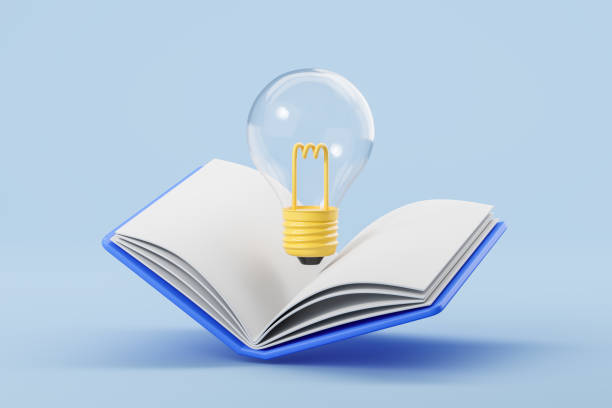 istock Opened book and big lightbulb, education and new idea 2172073085
