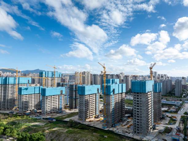 istock Construction sites in urban new areas 2172079078