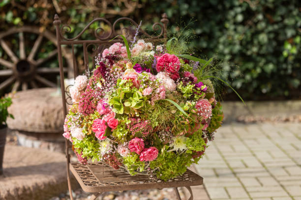 istock Flower bouquet on a garden terrace 2172088409