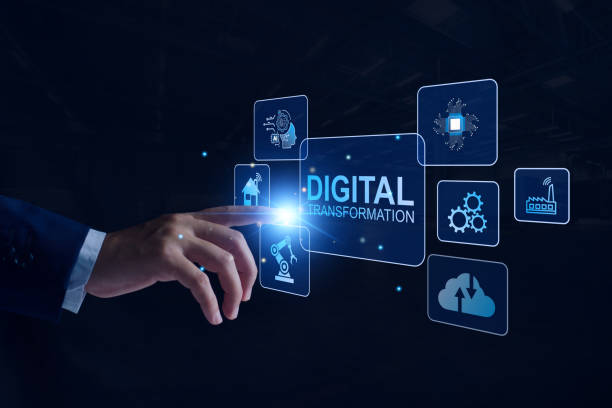 istock Digital transformation AI technology strategy, digitization and digitalization of business processes and data, Artificial Intelligence, optimize and automate operations, customer service management. 2172090247