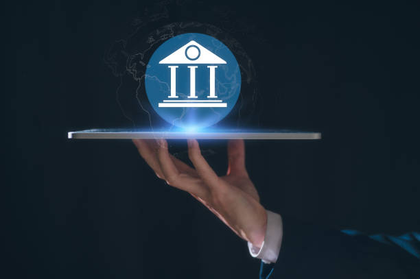 istock E-governance technology, Businessman holding digital tablet and virtual glob and e-governance icon on global network structure. Ensuring secure e-governance of business in global connectivity 2172108999