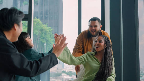 istock Business team celebrating for success 2172124484