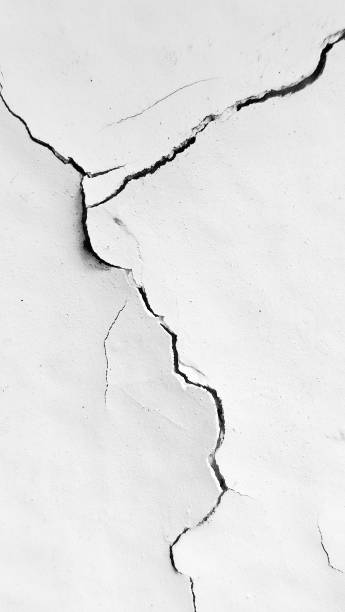 istock A wall crack is a fissure that can appear due to movement. 2172135615