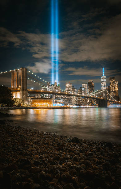 istock The Brooklyn Bridge, Freedom Tower and Lower Manhattan on 9/11 2172136542