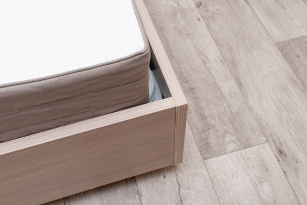 istock Modern orthopedic mattress on the bed 2172138212
