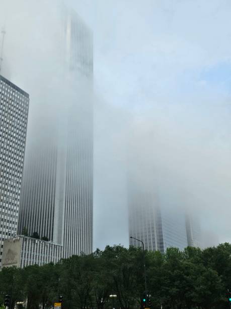 istock Chicago Skyline, Foggy 2172139350