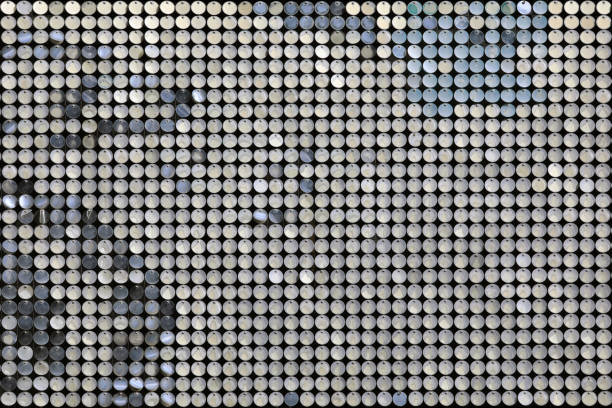 3D blue abstract pattern background