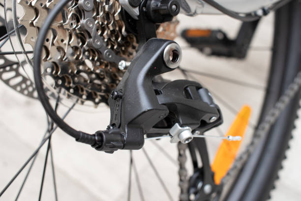 istock Mountain bicycle wheel chain gearshift transmission. 2172145776