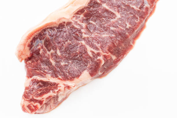 istock Raw pork steak on a white background 2172146067