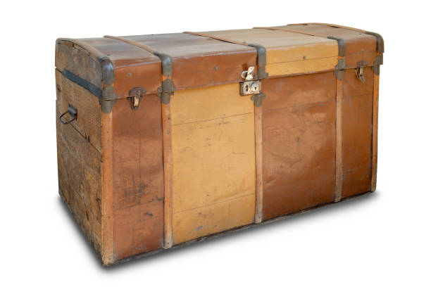 istock antique metallic and wooden chest 2172146145