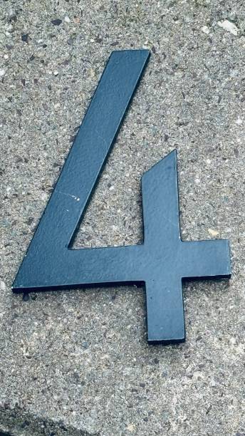 istock House number four, iron 2172149838