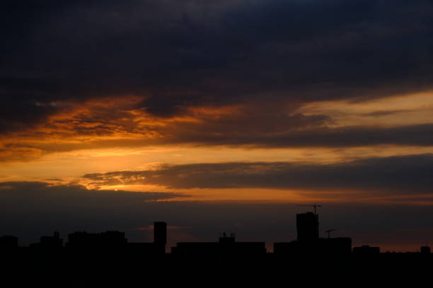Barcelona's sunrise during winter, February