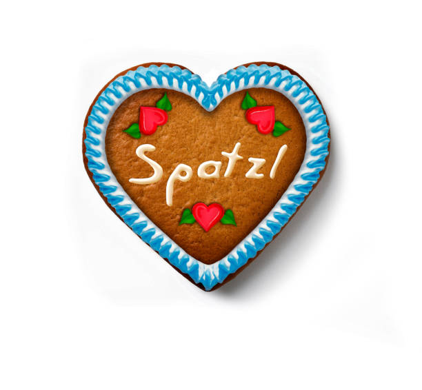 istock Beer Fest gingerbread heart with blue border isolated on a white background 2172162128