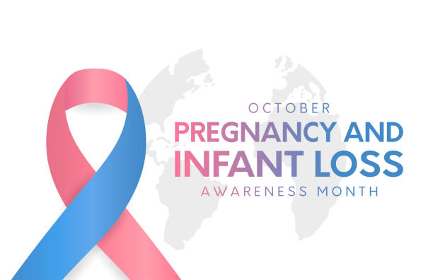 istock Pregnancy and Infant Loss Awareness Month card, October. Vector 2172162438
