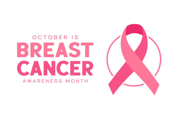 karte zum brustkrebsmonat, banner. oktober. vektor - breast cancer awareness stock-grafiken, -clipart, -cartoons und -symbole