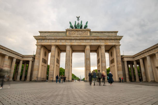 istock Brandenburg Gate on a rainy day in Berlin, Germany 2172166455