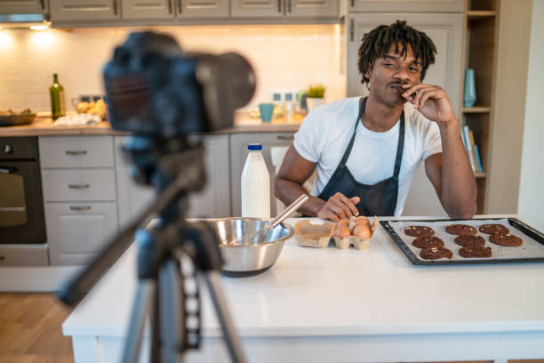 istock Cooking for the camera, and tasting the food 2172168359