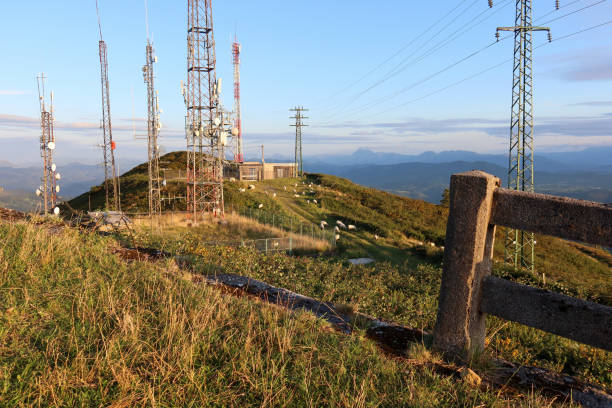 istock Sheep Grazing Under Communication Towers on Sollube Peak, Basque Country, Spain 2172168542