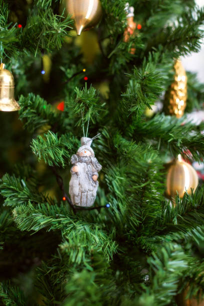 istock Christmas tree and snowman ornament 2172181286