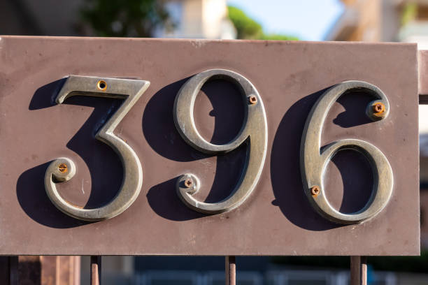 istock Close-up on the number 396 2172183752