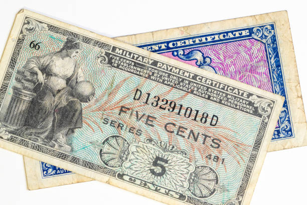 istock Korean War era five cent military payment certificate 2172183950