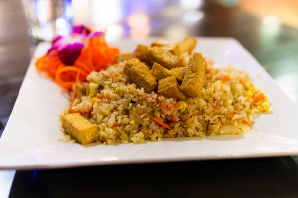 istock Tofu and Fried Rice Dish at Night 2172185294