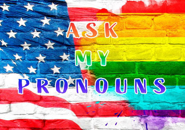 istock A rainbow flag with the words Ask My Prostitutes on it 2172186472