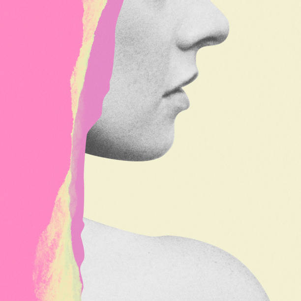 istock Abstract Human Profile with Colorful Accents 2172194191