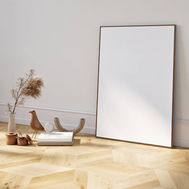 istock Mock up poster i minimalism Scandinavian cozy interior. 2172195964