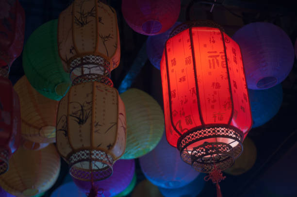 istock Red lantern lighten up in Chinatown 2172205013