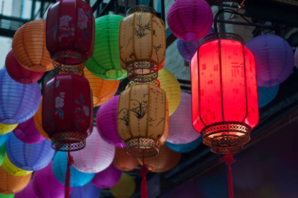 istock Chinese lanterns hanging in Chinatown 2172205015