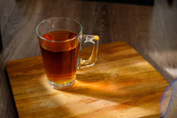 Close-Up Of Tea In Glass On Table