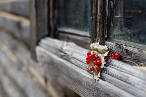 Russian national wooden hut