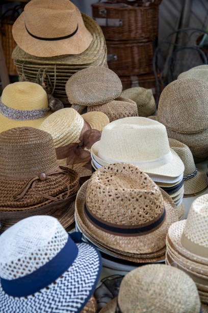 istock Various straw hats for men and women 2172212322