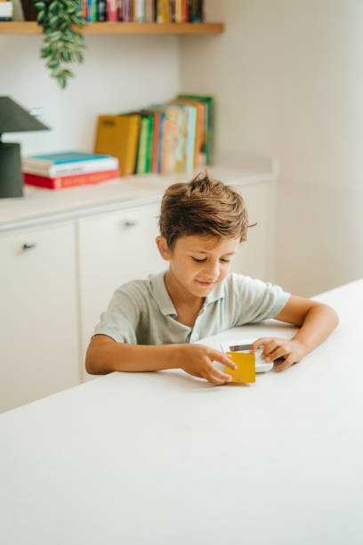 Child paying with credit card