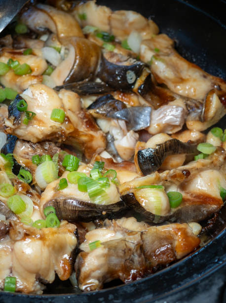 istock Traditional home-cooked dish: Stewed West River catfish in a clay pot 2172222257