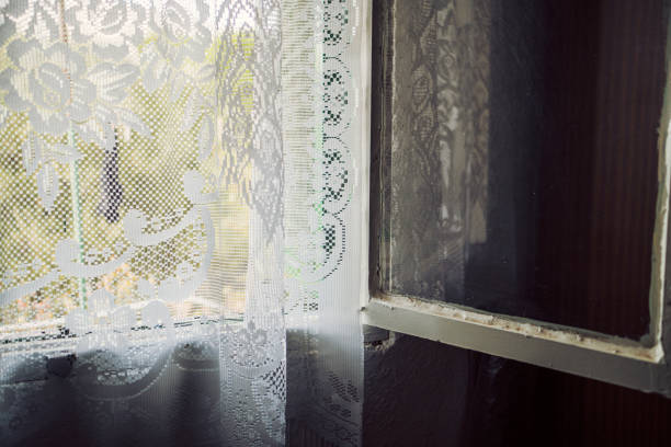 istock Open window in a village house 2172223250