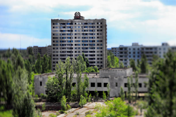 istock Pripyat Voskhod Building 2172236684