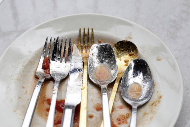 istock Dirty dish, cleaning cooking utensils concept 2172243604