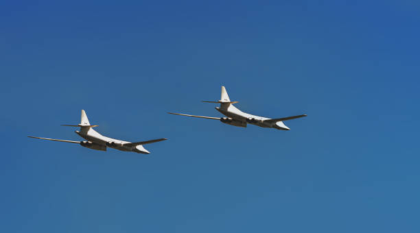 squadron of jet aircraft bombers