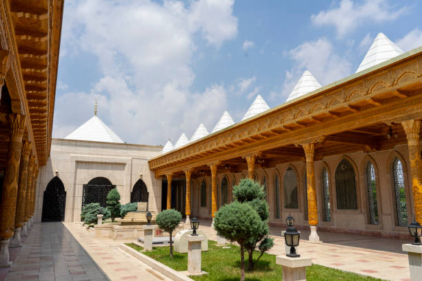 istock Traditional Arabic building with nice roof and pillars 2172247694