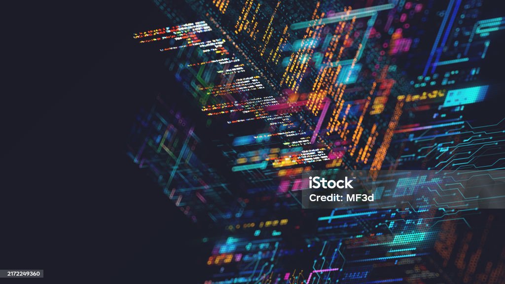 AI - Artificial Intelligence - concept CPU quantum computing. Digital transformation and big data - Royalty-free Techniek Stockfoto AI - Artificial Intelligence - concept CPU quantum computing. Digital transformation and big data - Royalty-free Techniek Stockfoto