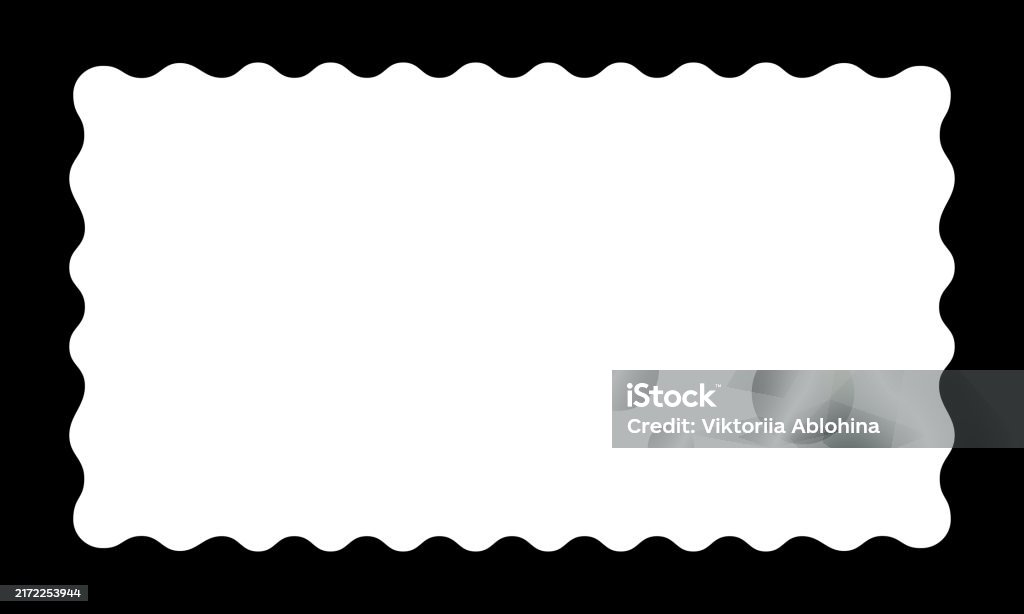 Rectangle Frame Curvy Rectangle Frame With Curvy Inner Edges Rectangular Mirror Picture Or ...