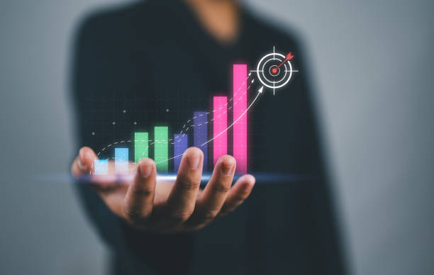 istock Businessman showing business target planning development leadership and customer target group, investment growth and success development, achievement, goal, strategy, finance concept. 2172267127