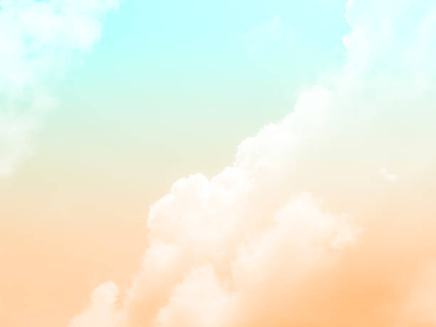 istock Blue beige sky pastel summer background cloud sunset cloudy landscape dusk beautiful light wallpaper dramatic scenic sunrise gradient space skyline weather twilight sunny horizon scene peaceful. 2172267591