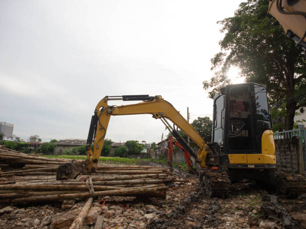 istock backhoe shoveling bulldozer industry equipment heavy construction vechicle tractor work loader dig engineering bucket excavation yellow transportation scoop outdoor hydraulic project site technology 2172274442