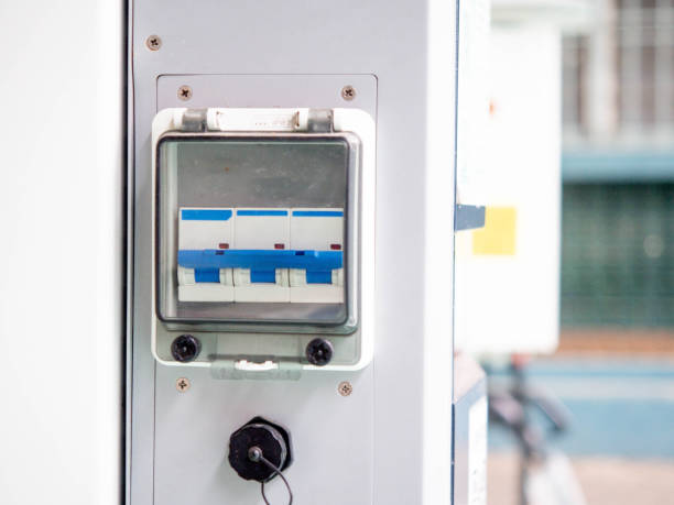 istock electricity equipment industry safety circuit switch breaker control switch technology energy power fuse wire service box copy space installation system automatic maintenance danger device switchboard 2172274451
